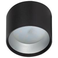 купить Светильник даунлайт 1*12Вт GX53 цилиндр черный/серебро накладной  в Кирове Светильник даунлайт 1*12Вт GX53 цилиндр черный/серебро накладной