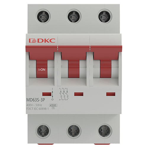 Автомат 3Р 6А C 4,5кА MD63S DKC YON max 