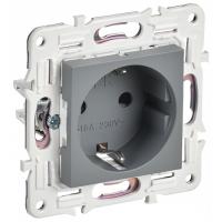 купить Сканди серый механизм розетки скрытая 1-мест заземление шторки IP20  в Кирове Сканди серый механизм розетки скрытая 1-мест заземление шторки IP20