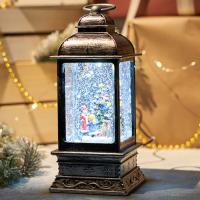 купить Фигурка "Фонарь" 24см 2свд белый USB,снегопад в Кирове Фигурка "Фонарь" 24см 2свд белый USB,снегопад