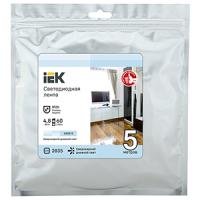 Лента свд 12В 4,8Вт/м 60свд/м 6500К 2835 IP20 IEK 5м