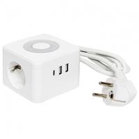 купить Удлинитель 2-мест 1,3м ПВС 3*1 белый 3*USB EKF PROxima +ночник в Кирове Удлинитель 2-мест 1,3м ПВС 3*1 белый 3*USB EKF PROxima +ночник