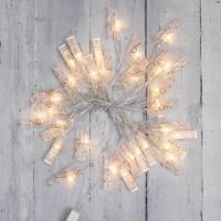 купить Гирлянда нить 5м теплый белый 30свд IP20 прозрачный провод  в Кирове Гирлянда нить 5м теплый белый 30свд IP20 прозрачный провод