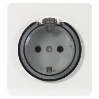 купить MIELE ROUND Розетка 1-ая с/з с/у, со шторками и крышкой 16А белая KRANZ в Кирове MIELE ROUND Розетка 1-ая с/з с/у, со шторками и крышкой 16А белая KRANZ