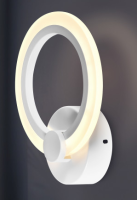 купить Светильник настенный (бра) свд 14Вт 2750К-5850К 1050лм белый Rivoli кольцо модерн в Кирове Светильник настенный (бра) свд 14Вт 2750К-5850К 1050лм белый Rivoli кольцо модерн