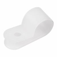 Серьга 12мм пластик белый Rexant 50шт