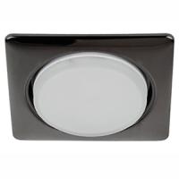 Светильник точечный GX53 квадрат черный встраиваемый 