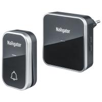 купить Звонок беспроводной открытая черный IP20/IP54  Navigator в розетку, 36мелодий в Кирове Звонок беспроводной открытая черный IP20/IP54  Navigator в розетку, 36мелодий