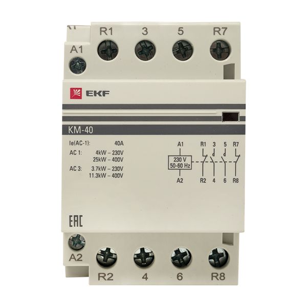 Контактор модульный 40А 230В 2НО 2НЗ 3мод КМ EKF PROxima