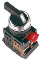 Переключатель АLС-22 2пол. черный с фиксацией IP40 IEK с длинной рукояткой