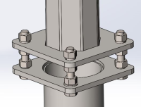 Комплект крепежа для ОГК/ОКК-7/8/9/10/11/12/ОПЗф/ОГКс-8 (Болт М20х120 4шт.,гайка М20 12шт,,шайба Ф20