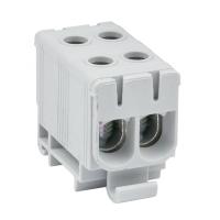 Клемма вводная DIN-рейка 50мм2 160А серый EKF двойная