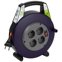 купить Удлинитель 4-мест 20м ПВС 2*0,75 черный катушка IP20 ЭРА в закрытом корпусе в Кирове Удлинитель 4-мест 20м ПВС 2*0,75 черный катушка IP20 ЭРА в закрытом корпусе