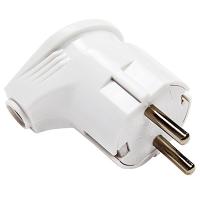купить Вилка 16А угловая заземление белый пластик IP20 IN HOME 4110 в Кирове Вилка 16А угловая заземление белый пластик IP20 IN HOME 4110