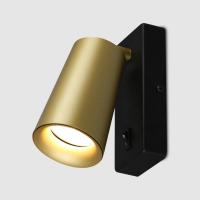 купить Светильник настенный (спот) 1*35Вт GU10 черный/золото поворотный General в Кирове Светильник настенный (спот) 1*35Вт GU10 черный/золото поворотный General