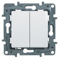 купить Этика белый выключатель 2кл скрытая 10А IP20  в Кирове Этика белый выключатель 2кл скрытая 10А IP20