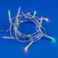 купить Гирлянда нить 1,5м мультицвет 10свд IP20 прозрачный провод на батарейках в Кирове Гирлянда нить 1,5м мультицвет 10свд IP20 прозрачный провод на батарейках