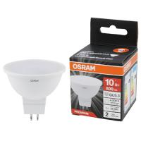 Лампа свд GU5.3 10Вт 4000К 800лм MR16 матовая  Osram LED Value black