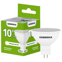 Лампа свд 220В GU5.3 10Вт 4000К 1000лм MR16 матовая Generica 