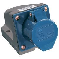 купить Розетка силовая стационарная 32А 2P+PE IP44 ССИ-123 IEK  в Кирове Розетка силовая стационарная 32А 2P+PE IP44 ССИ-123 IEK