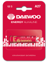 Батарейка A27 алкалиновая BL1 Daewoo