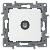 Этика белый розетка TV оконечная скрытая 1-ая 