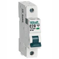 Автомат 1Р 20А C 10кА ВА-105 DEKraft 