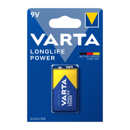 Батарейка Крона алкалиновая BL1 VARTA Long Life 