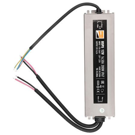 Блок питания 12В 200Вт IP67 Jazzway 