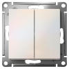 AtlasDesign жемчуг переключатель 2кл скрытая 10А IP20 