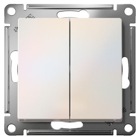 AtlasDesign жемчуг переключатель 2кл скрытая 10А IP20 
