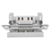 AtlasDesign белый выключатель 1кл с подсветкой скрытая 10А IP20 