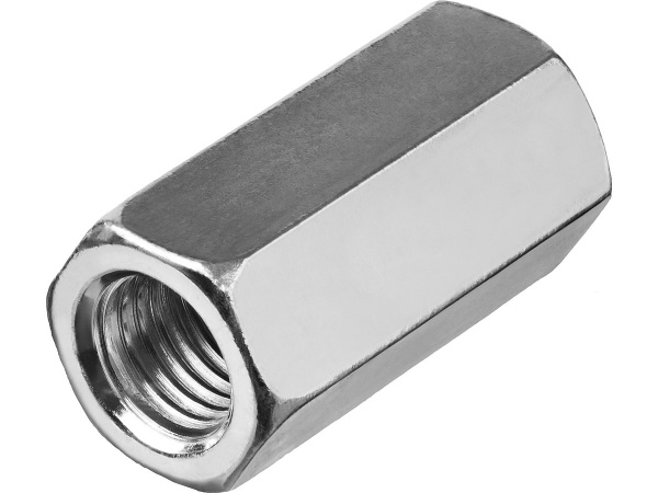 Гайка М10 соединительная цинк 2шт