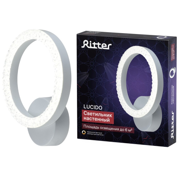 купить Светильник настенный (бра) свд 16Вт 3000К-6500К 1120лм белый Ritter в Кирове Светильник настенный (бра) свд 16Вт 3000К-6500К 1120лм белый Ritter