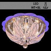 Светильник потолочный (люстра) 4*40Вт E14 хром пульт подсветка LED-WT+Blue