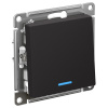 AtlasDesign карбон переключатель 1кл с подсветкой скрытая 10А IP20 