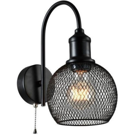 купить Светильник настенный (бра) 1*40Вт E27 черный Rivoli Лофт в Кирове Светильник настенный (бра) 1*40Вт E27 черный Rivoli Лофт