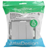 AtlasDesign белый выключатель 3кл скрытая 10А IP20 