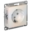 AtlasDesign жемчуг розетка скрытая 1-мест заземление IP20 