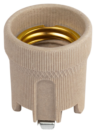 купить Патрон подвесной E27 керамика белый ЭРА с держателем в Кирове Патрон подвесной E27 керамика белый ЭРА с держателем