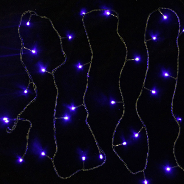 купить Гирлянда нить 20м синий 200свд с контроллером IP20 зеленый провод 8 режимов в Кирове Гирлянда нить 20м синий 200свд с контроллером IP20 зеленый провод 8 режимов