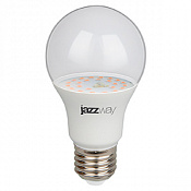 Лампа свд 220В E27 9Вт стандарт прозрачная растения Jazzway