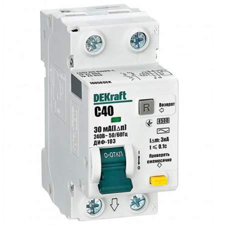 Дифавтомат 2Р 40А C 30мА 4,5кА ДИФ-103 2мод Schneider Electric