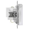 AtlasDesign Aqua белый розетка скрытая 1-мест заземление с крышкой шторки IP44 