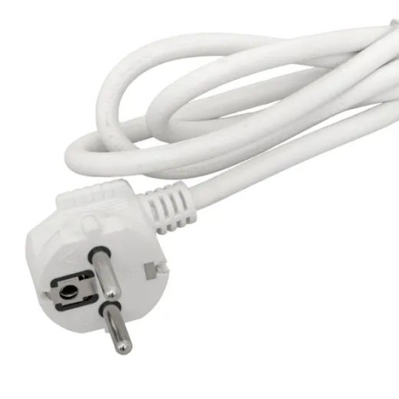 Удлинитель 5-мест 1,5м ПВС 3*1,5 белый выкл EKF  2USB 2,4А+2USBtype-С