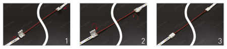 Коннектор 8*150мм разъем IP20 Arlight 