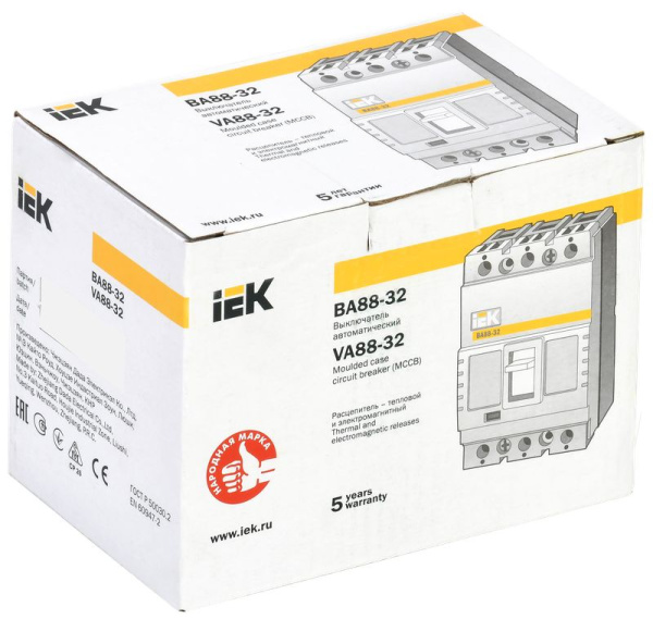 купить Автомат 3Р 100А 25кА ВА88-32 IEK  в Кирове Автомат 3Р 100А 25кА ВА88-32 IEK