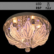 Светильник потолочный (люстра) 4*40Вт E14 хром пульт подсветка LED-RBP