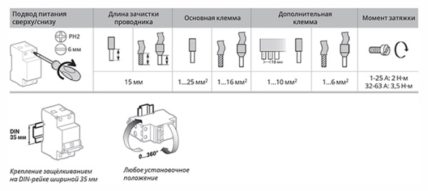 Автомат 2Р 63А C 6кА S9FN Systeme Electric Systeme9 
