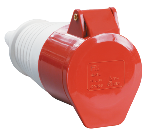 купить Розетка силовая переносная 32А 3P+PE IP44 ССИ-224 IEK в Кирове Розетка силовая переносная 32А 3P+PE IP44 ССИ-224 IEK